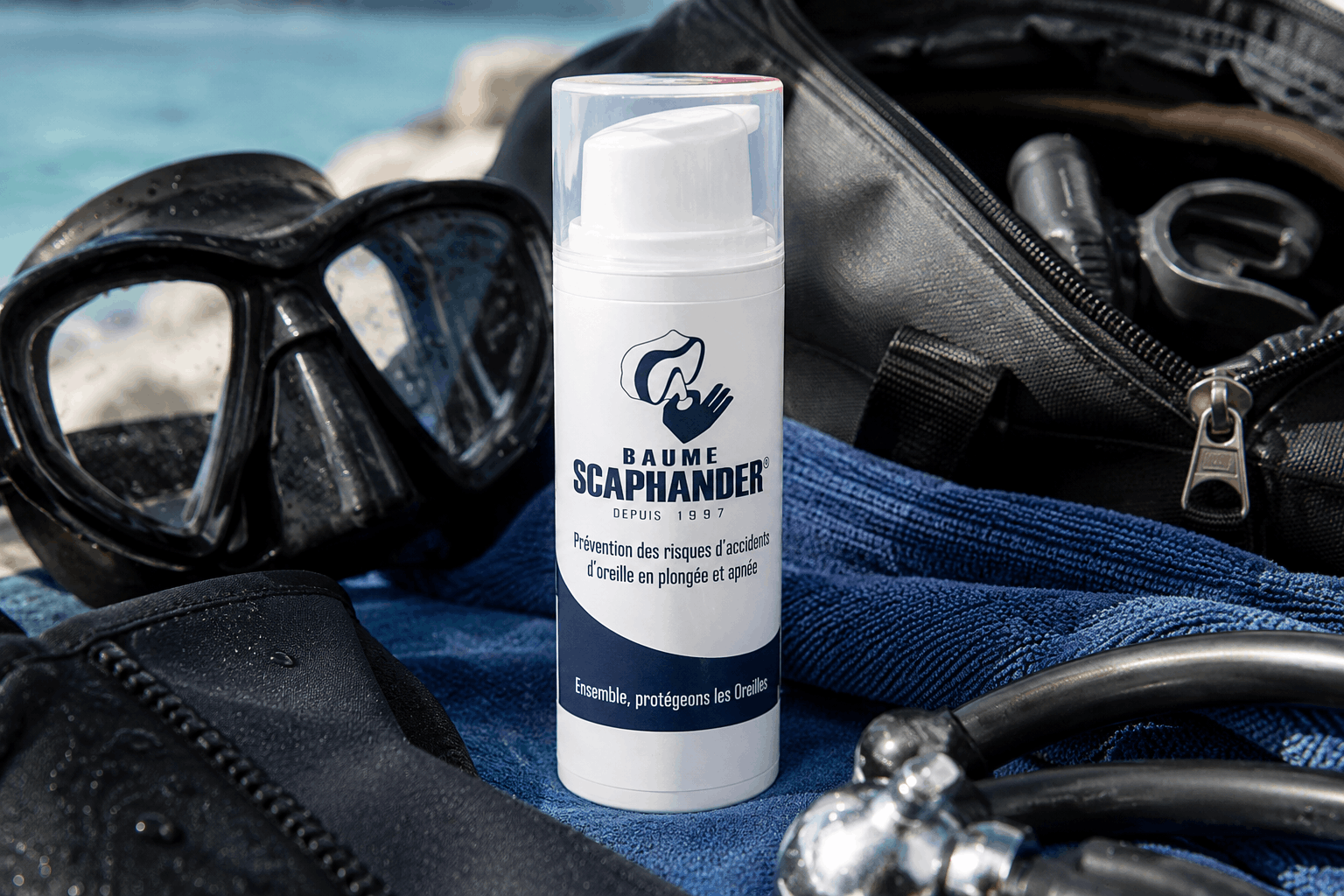 Protection des oreilles en plongée avec le Baume Scaphander